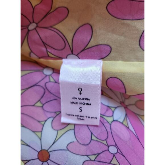 NWT Selkie French Puff Floral Midi Dress Size Small The Goldie #2C501 - Picture 12 of 13